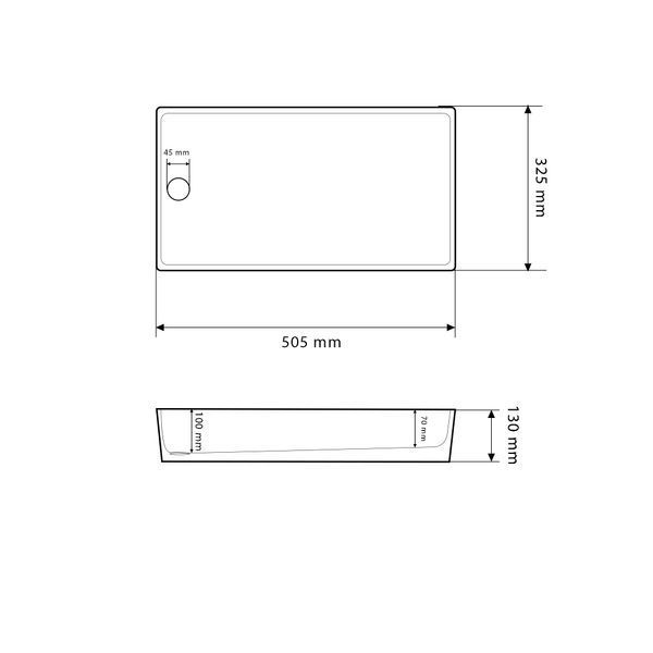 Умывальник (раковина) VBI VELLETRI WHITE накладной VBI-015900 фото