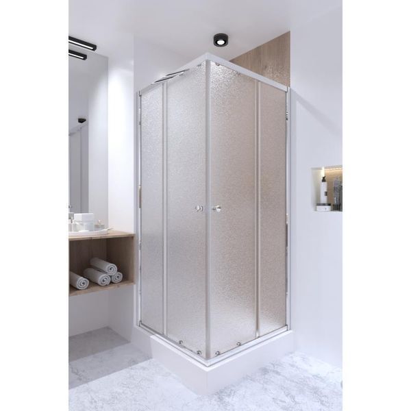 Душова кабіна Qtap Presto 80/80, хром, скло матове SD00039696 фото