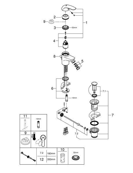 Смеситель для биде Grohe Euroeco New 23263000 23263000 фото