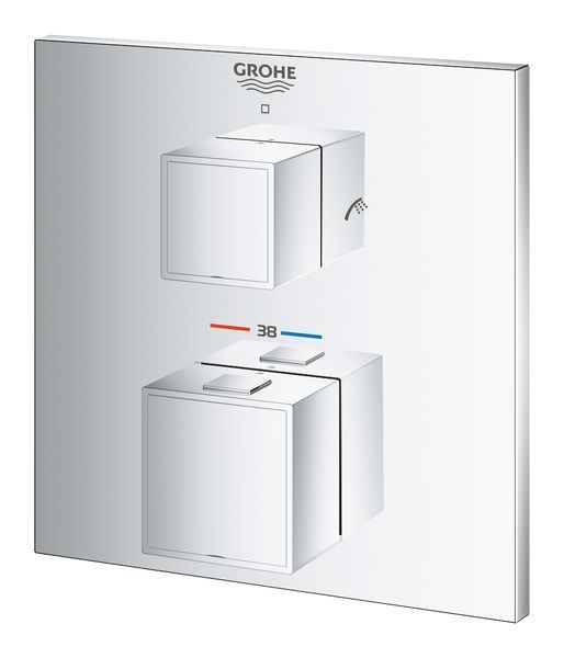 Термостат скрытого монтажа на 2 потребителя Grohe Grohtherm Cube 24155000 24155000 фото