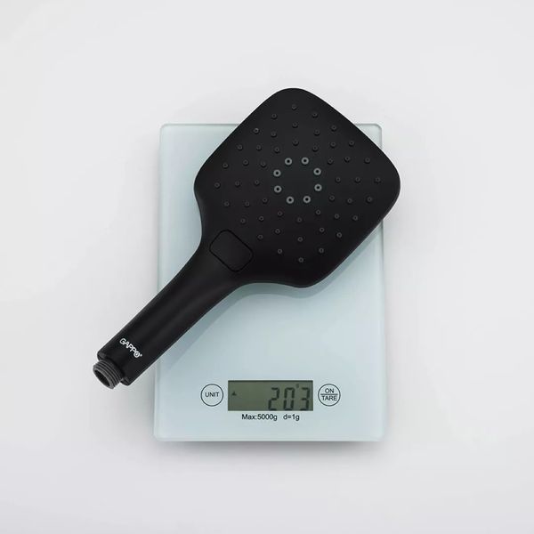 Душевая система GAPPO G2407-6, излив - переключатель на лейку, 3-функции, черный G2407-6 фото