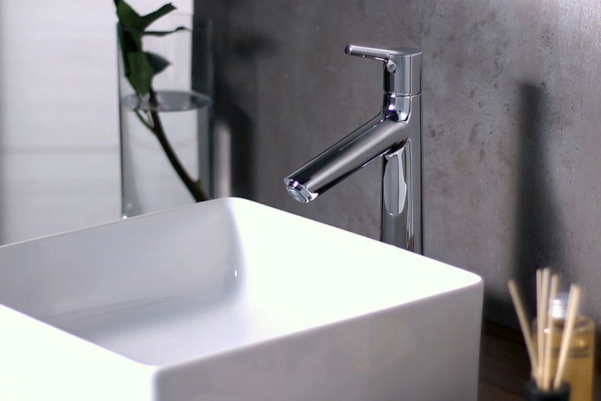 Змішувач для умивальника Hansgrohe Talis S 190 без донного клапана, хром (72032000) 72032000 фото