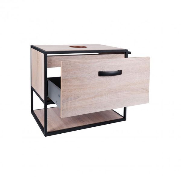 Тумба подвесная Qtap Taurus 600х476х469 Whitish oak со столешницей QT2479TPT603WO SD00046949 фото