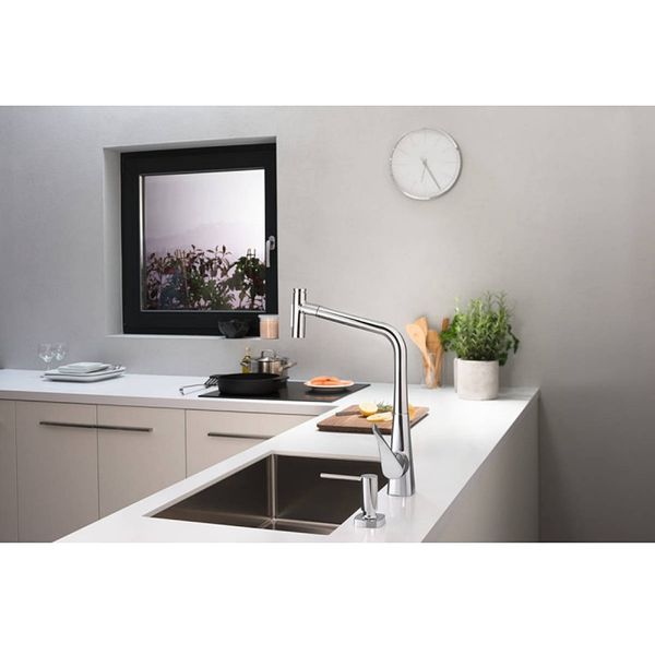 Дозатор кухонний для миючого засобу Hansgrohe A71, 500 ml, Matt Black (40468670) 40468670 фото