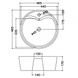 Раковина JDS 47 накладна кругла з отворами Jaquar JDS-WHT-25935 фото 2