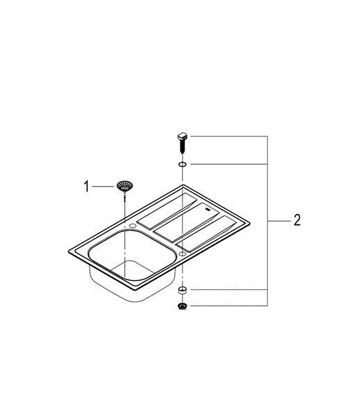 Кухонна мийка Grohe EX Sink K400 31566SD0 31566SD0 фото