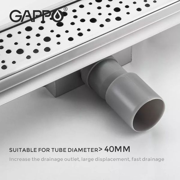 Душовий канал GAPPO G86007-2, 70х600 мм, нержавіюча сталь G86007-2 фото