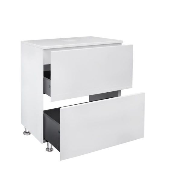 Тумба напольная Qtap Tern 600х616х469 White со столешницей QT1780TNL601W SD00045069 фото