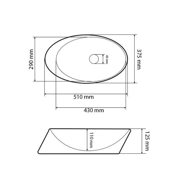 Умивальник (раковина) VBI ROTELLO STONE MATT накладний VBI-017101 фото