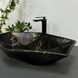 Умывальник (раковина) VBI VENEZIA MARBLE BLACK MATT накладной VBI-012406 фото 4