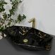 Умывальник (раковина) VBI VENEZIA MARBLE BLACK накладной VBI-012405 фото 1