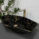 Умывальник (раковина) VBI VENEZIA MARBLE BLACK накладной VBI-012405 фото 4