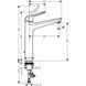 Змішувач для раковини Hansgrohe Novus, одноважільний, ComfortZone 230 71123000 фото 3