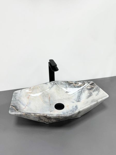 Умивальник (раковина) VBI VENEZIA S GRANIT GLOSS накладний VBI-012402 фото