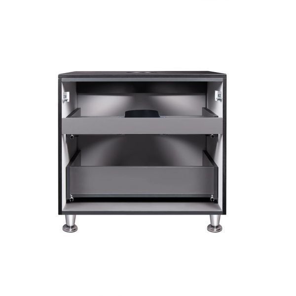Тумба напольная Qtap Tern 700х616х469 Matt black со столешницей QT1780TNL702MB SD00045077 фото