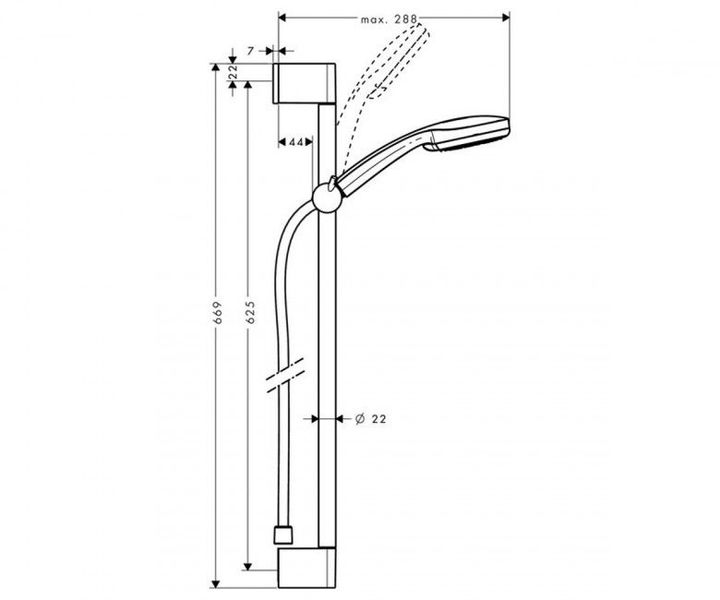 Душовий набір Hansgrohe Monsoon Vario (27334400) 27334400 фото