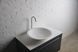 Умивальник 51,5*10,5см накладний кам'яний круглий Solid surface 13-40-856 фото 1