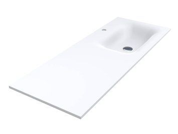 Умивальник над пральною машиною MIRAGGIO JESSEL R 12,4*120*45 Мат Білий 0002280 0002280 фото