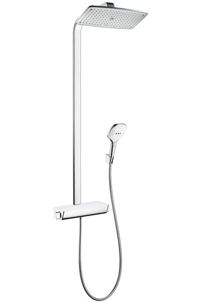 Душова система з термостатом Hansgrohe Raindance Select 360мм Showerpipe, білий / хром 27112400 фото