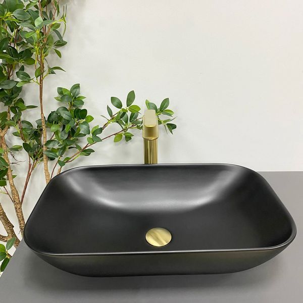 Умывальник (раковина) VBI AVEZZANO BLACK MATT накладной VBI-014401 фото