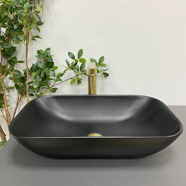 Умывальник (раковина) VBI AVEZZANO BLACK MATT накладной VBI-014401 фото