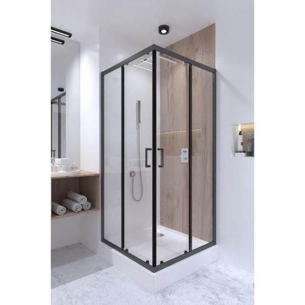 Душова кабіна Qtap Taurus 90/90, хром, скло прозоре SD00039703 фото