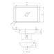 Умивальник 59,5*34,5*10,5см накладний кам'яний Solid surface 13-40-859 фото 3