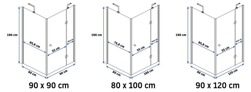 Душова кабіна REA MADOX U 90X90 REA-K4527 фото