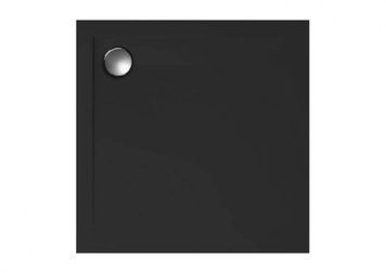 Душевой поддон GEOS тонкий черный, 80 x 80 х 4,5 / 1,5 00379 фото