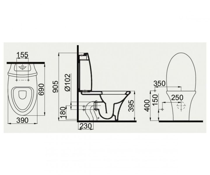 Бачок IDEVIT Ren 2905-0000a 2905-0000 фото