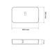 Умивальник (раковина) VBI VESTONE 65 WHITE накладний VBI-017002 фото 4