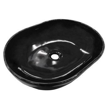 Умивальник VOLLE BLACK AMADEUS 500 * 380 * 130 мм чорний, накладний 13-01-06Black фото