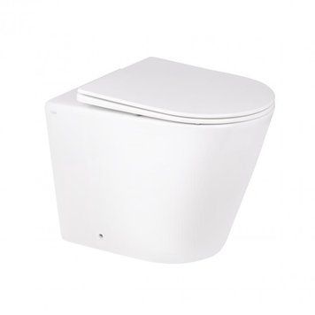 Унитаз напольный Qtap Swan безободковый с сиденьем Soft-close QT16223178W SD00045432 фото
