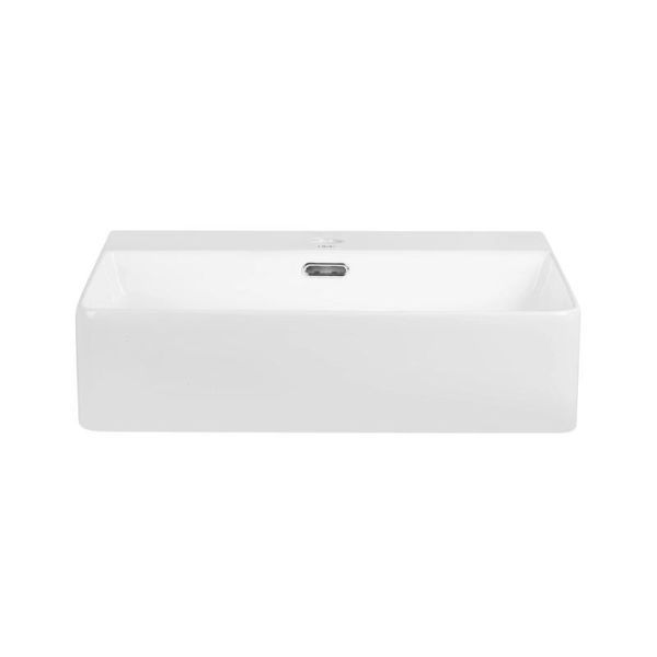 Комплект Qtap Nando LT: Раковина підвісна прямокутна 500х420х120 мм White + Донний клапан PU02O SD00053447 фото