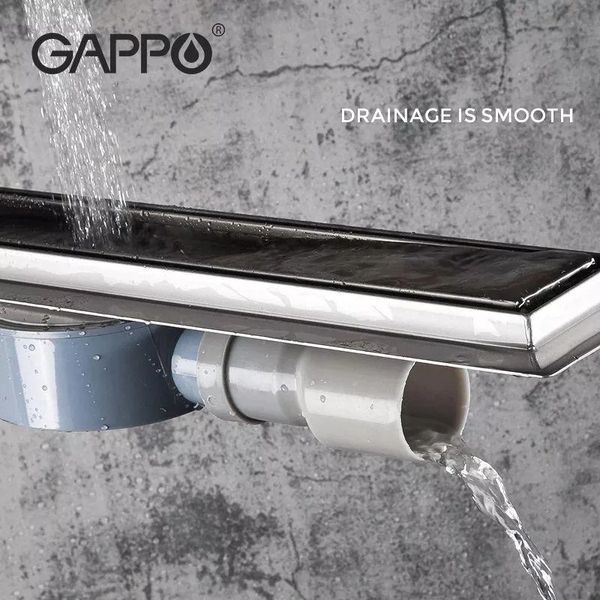 Трап для душа под плитку GAPPO G86007-4, 70х600 мм, нержавеющая сталь. G86007-4 фото