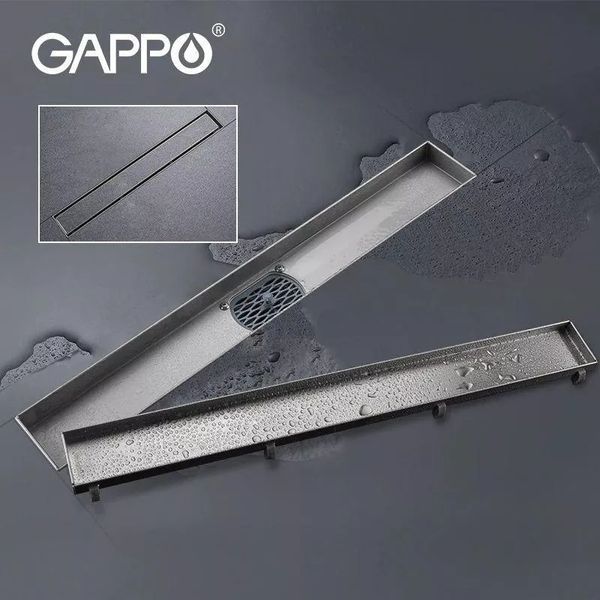 Трап для душа под плитку GAPPO G86007-4, 70х600 мм, нержавеющая сталь. G86007-4 фото