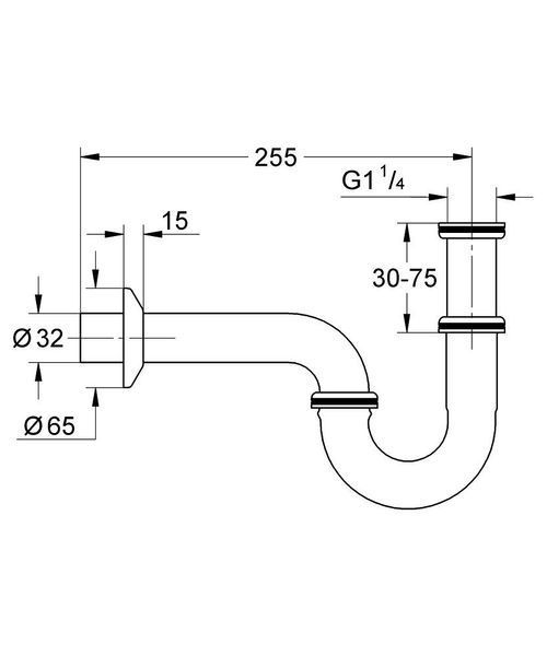 Сифон для раковини Grohe 28947000 28947000 фото