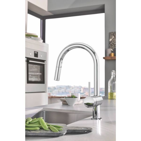 Смеситель для кухни с выдвижным изливом Grohe Minta 32321002 32321002 фото