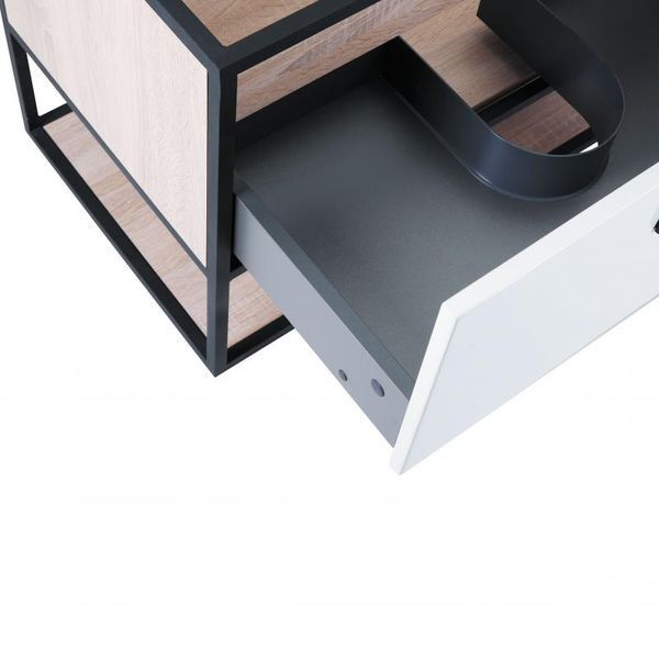 Тумба підвісна Qtap Taurus 600х580х437 White/Whitish oak QT2474TPT603WWO SD00046913 фото