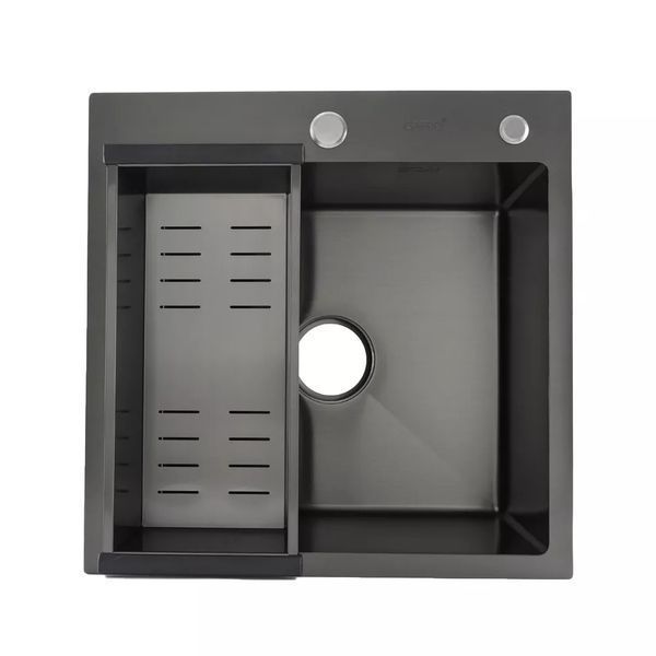 Кухонная мойка GAPPO GS5050-6 накладная 500x500 мм, нержавеющая сталь, поверхность PVD GS5050-6 фото