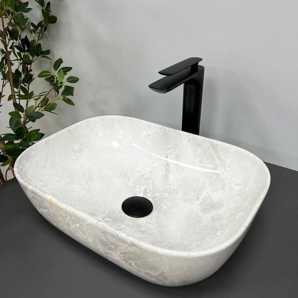 Умивальник (раковина) VBI RAVENNA LIGHT STONE накладний VBI-011206 фото