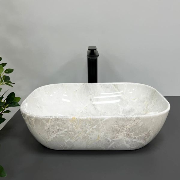 Умивальник (раковина) VBI RAVENNA LIGHT STONE накладний VBI-011206 фото