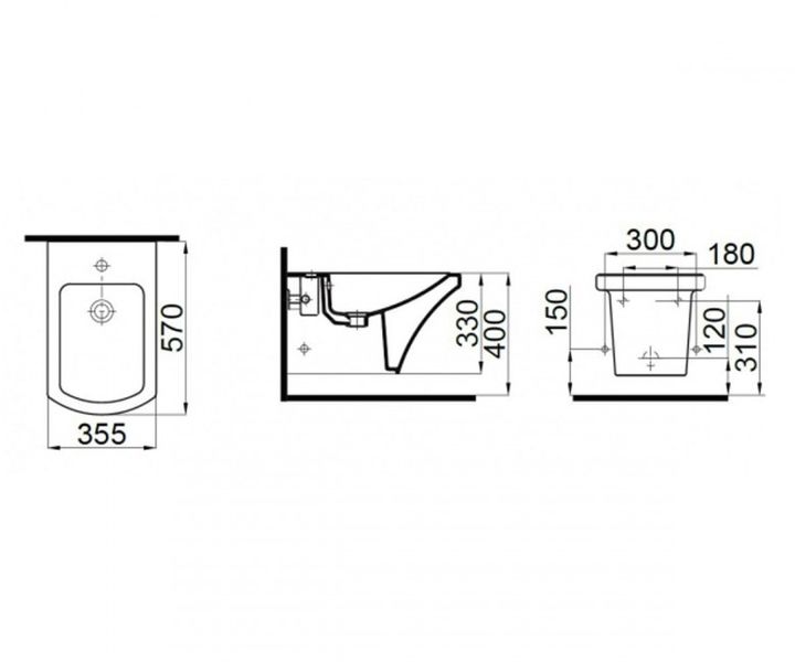 Біде підвісне IDEVIT Vega 2806-0305 2806-0305 фото