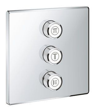 Grohtherm SmartControl Комплект верхньої монтажної частини для вентиля на три виходи (29127000 29127000 фото