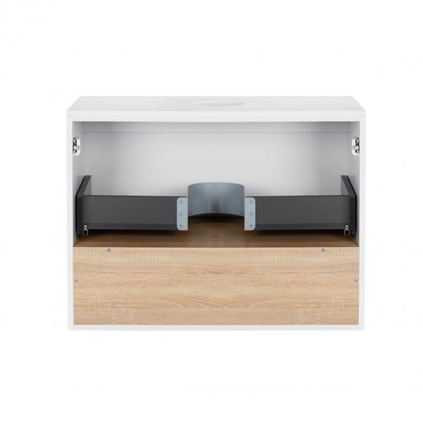 Тумба підвісна Qtap Robin 700х476х437 White/Whitish oak зі стільницею QT1379TPН7001WWO SD00045864 фото