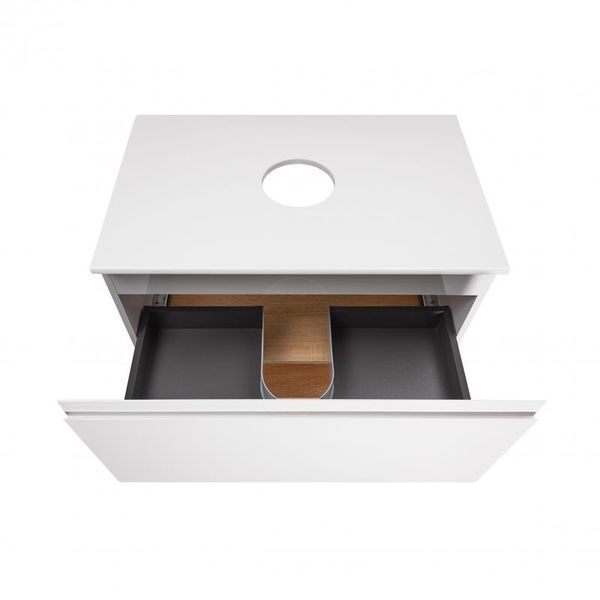 Тумба підвісна Qtap Robin 700х476х437 White/Whitish oak зі стільницею QT1379TPН7001WWO SD00045864 фото