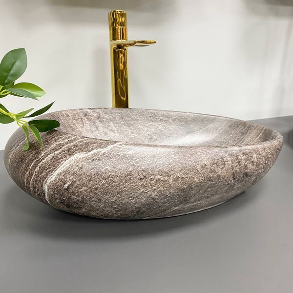 Умывальник (раковина) VBI VICENZA DARK STONE MATT накладной VBI-014804 фото