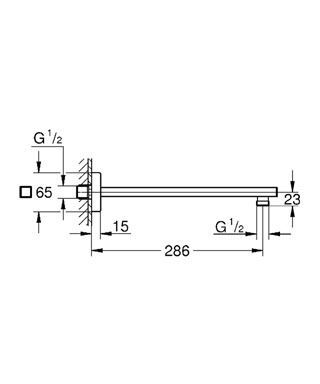 Кронштейн душовий Grohe Rainshower 27709000 фото