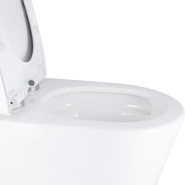 Унитаз-моноблок напольный Qtap Swan Ultra Quiet безободковый с сиденьем Soft-Close WHITE QT16226080A SD00052582 фото