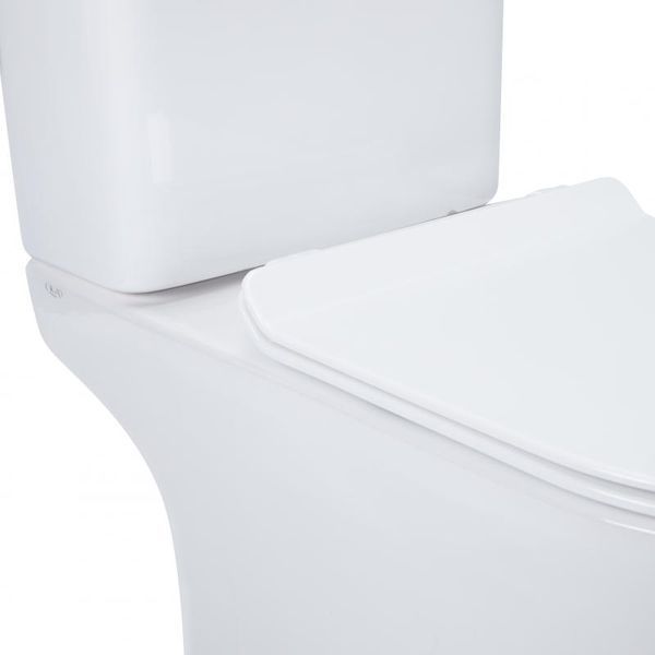 Унітаз-компакт Qtap Presto безободковий з сидінням Soft-close QT24221217AW SD00045982 фото